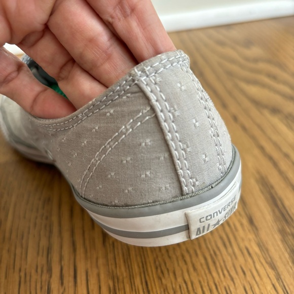 Converse Chuck Taylor All Star Dainty Grey Stitched Pattern Womens Size 7 - Picture 9 of 12